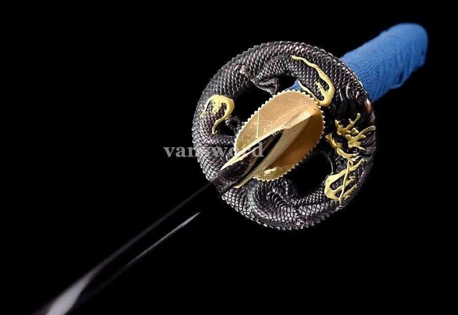 Katana Folded Steel Blade Hand Forged Japanese Samurai Real Sword Sharp