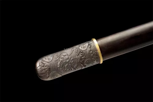 Hand Forged Chinese Jian Laminated Feather Grain Folded Steel Sharp