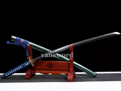 Handmade T10 Steel Clay Tempered Battle Ready Japanese Samurai Katana Sword.