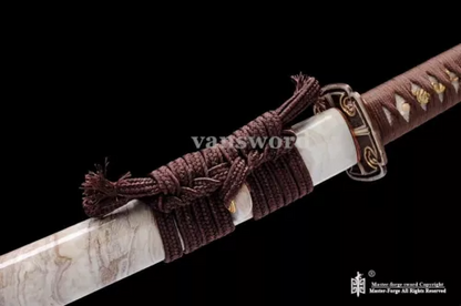 Japanese Katana Samurai Sword Kobuse Blade Clay Tempered Folded Steel Sharp