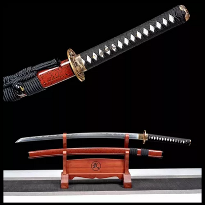 Full Tang Handmade Folded Steel Japanese Samurai Katana Sword Real Sharp