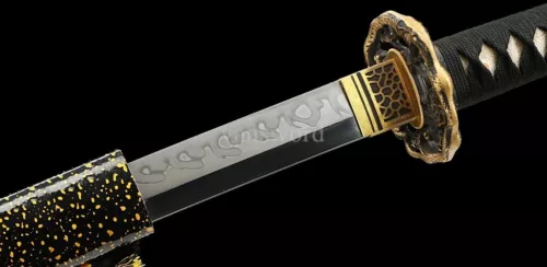 Japanese Katana T10 Steel Clay Tempered Sword Samurai Full Tang With Hamon Blade