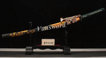 Katana Samurai Sword Top Quality Honsanmai Clay Tempered Japanese Lacquer Saya.