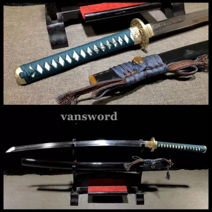 Katana Sword T10 Steel Clay Tempered Real Hamon Battle Ready Sharp