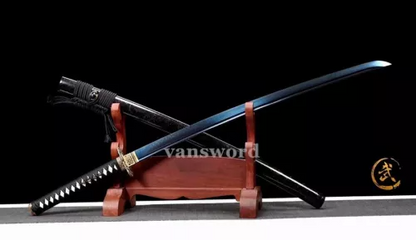 T10 Steel Clay TemperedBattle Ready Japanese Katana Samurai Sword Sharp Handmade