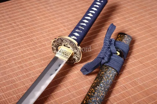 Clay Tempered Folded Steel Japanese Katana Samurai Sword Hand Abrasive Hamon