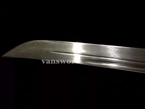 Handforge Folded Steel chinese qing dyansty Dao Full Tang Original Sword Sharp