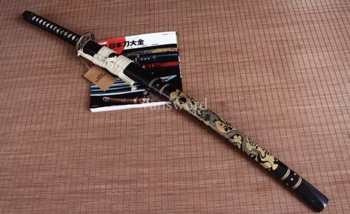 Japanese Samurai Katana Sword Clay Tempered T10 Steel Full Tang Sharp Functional