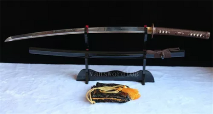 Hand Forged T10 Clay Tempered Real Japanese Katana Samurai Sword Sharp Blade