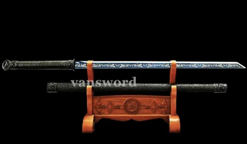 Handmade Carbon Steel Japanese Samurai NINJA Sword Real Weapons Full Tang Sharp