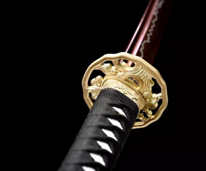 1095 carbon steel katana high quality Japanese Samurai Sword sharp Red Blade