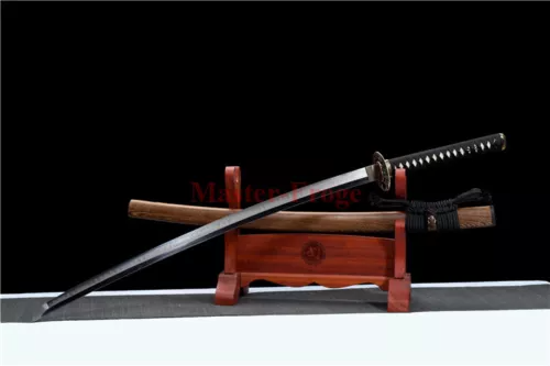 Clay tempered real choji hamon T10 steel japanese Abrasive Katana sword sharp.