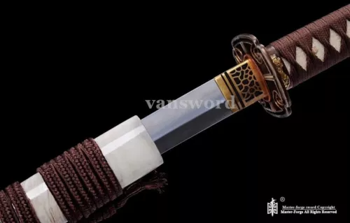 Japanese Katana Samurai Sword Kobuse Blade Clay Tempered Folded Steel Sharp