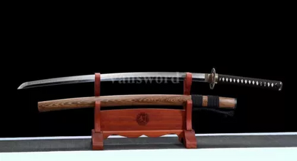 T10 Steel ClayTempered Japanese Katana Samurai Sword Full Tang Real Sharp Weapon