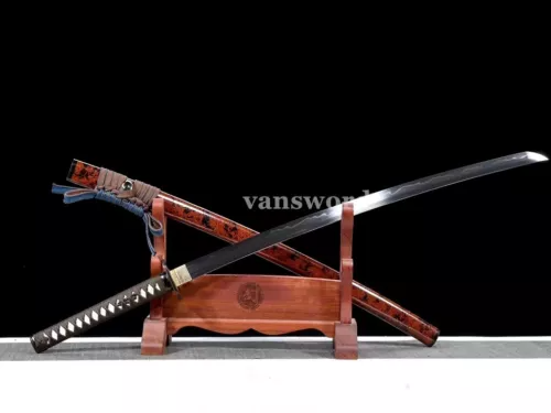 Hand Forged Clay Tempered T10 Steel Katana Japanese Samurai Sword Sharp