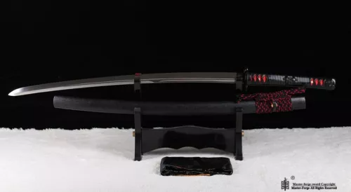 Kogarasu-Maru Double Edge Katana Japanese Sword Samurai 9260 Spring Steel Sharp