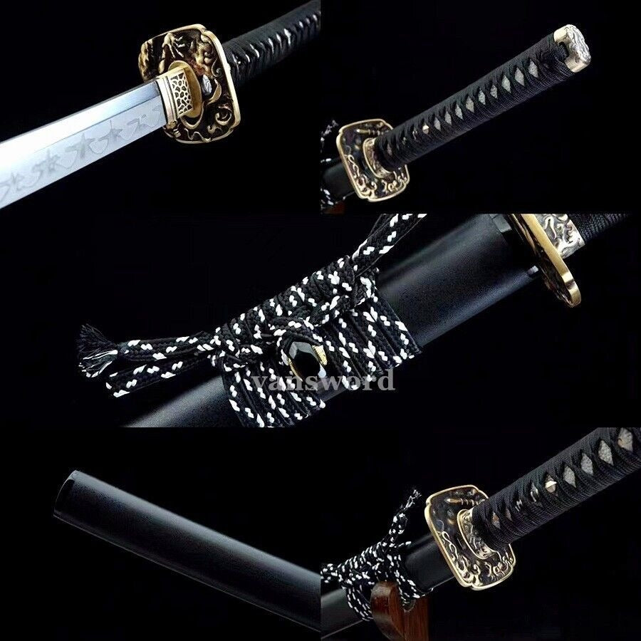 1095 Carbon Steel Hand Forged Japanese Samurai Sword Katana Full Tang Sharp.