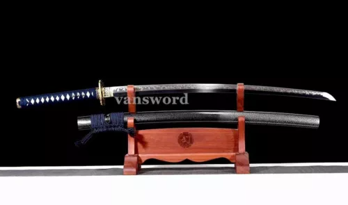 T10 Steel Clay Tempered Samurai Sharp Japanese Katana Real Battle Ready Sword.