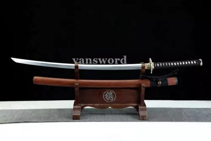 Japanese Katana Samurai Sword Rosewood Saya 1095 High Carbon Steel Sharp