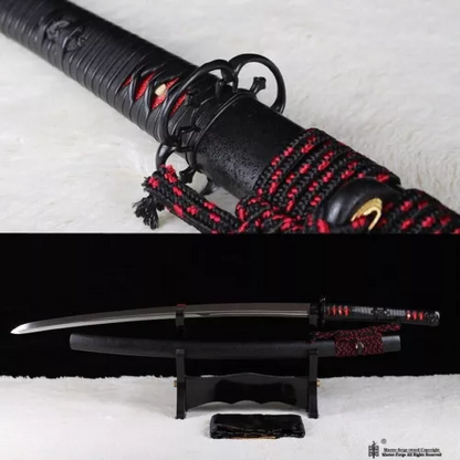 Japanese Samurai Sword Kamasu Kissaki Clay Tempered T10 Steel Real sharp