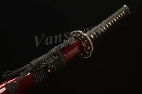 T10 Steel Clay Tempered Japanese Samurai Real Katana Bttle Ready Sword Sharp.