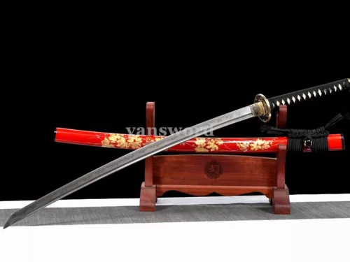 T10 Steel Clay Tempered Japanese Katana Samurai Sword Battle Ready Sharp