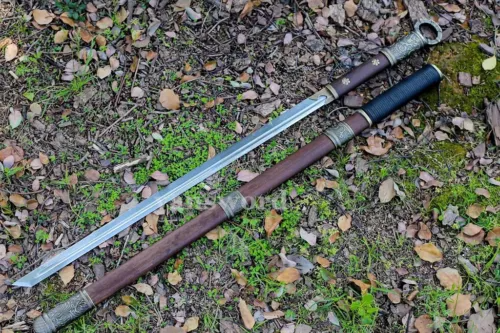 T10 Clay Tempered Steel Chinese Tang Dynasty Dao Real Sword Handmade Sharp