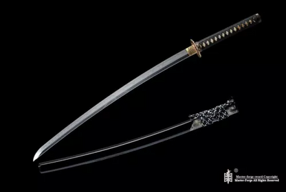 Clay tempered T10 Folded Steel Japanese Samurai Katana Sword sharp blade.