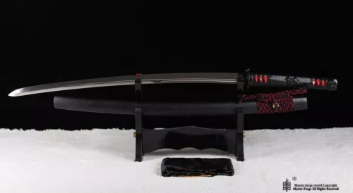 Japanese Samurai Sword Kamasu Kissaki Clay Tempered T10 Steel Real sharp