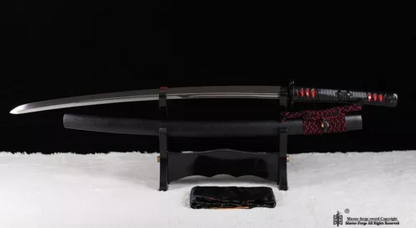 Japanese Samurai Sword Kamasu Kissaki Clay Tempered T10 Steel Real sharp