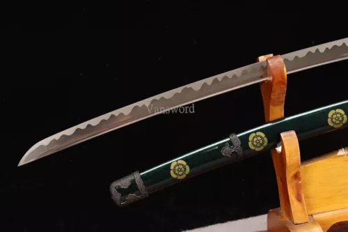 Handmade 1095 Steel Katana Japanese Samurai Tachi Sword Full Tang Real Weapons