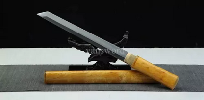 Chinese Tang Dynasty Dao Honsanmai Clay Tempered Tanto Sharp Antelope's Horn.