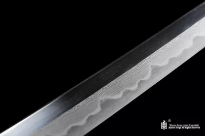 Clay tempered T10 Folded Steel Japanese Samurai Katana Sword sharp blade.