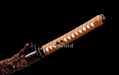 High Quality Damascus Folded Steel Handmade Katana Japanese Samurai Sword Sharp.