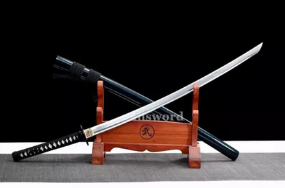 High Quality Folded Steel Japanese Samurai Full Tang Sword Katana Real Sharp.