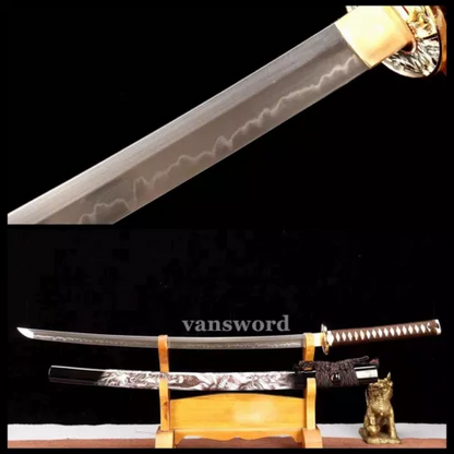 Japanese Clay Tempered T10 Steel Real Katana Samurai Sword Sharp Battle Ready