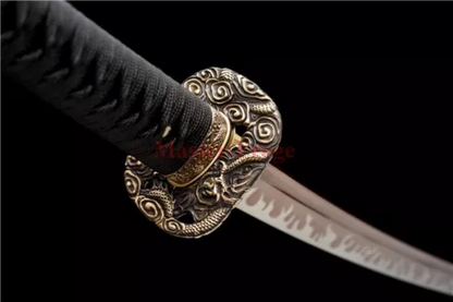 Japanese Real Katana 1095 High Carbon Steel Red Blade Samurai Sword Sharp