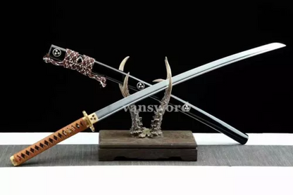 40.5" 1095 Carbon Steel Japanese Original Katana Sword Real Samurai Sharp