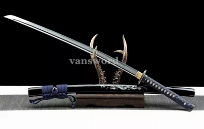 Japanese Real Katana Hand Forged Folded Steel Samurai Sword Battle Ready Sharp.