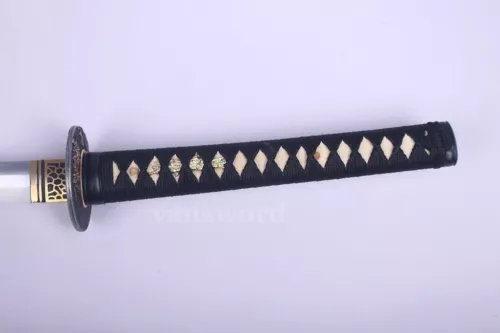 Folded Steel Full Tang Katana Japanese Samurai Original Real Sword Sharp Blade