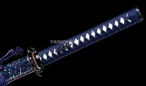 T10 Steel Clay Tempered Real Katana Samurai Battle Ready Sword Blade Japanese.