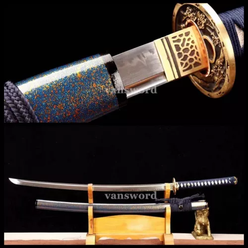 High Quality T10 Clay Tempered Steel Japanese Samurai Katana Sword Sharp Handmad