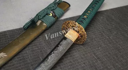 Honsanmai Clay tempered Japanese Samurai Katana Sword Hand Carved and Abrasived