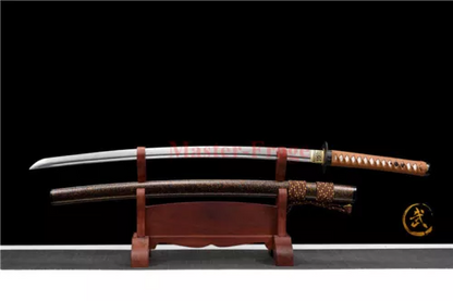 High Quality Damascus Folded Steel Japanese Katana Samurai Sword Full Tang Sharp