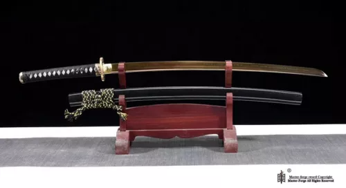 T10 steel Clay tempered Golden Blade Battle Ready Japanese Samurai Katana Sword