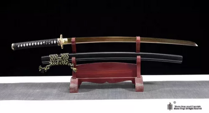 T10 steel Clay tempered Golden Blade Battle Ready Japanese Samurai Katana Sword