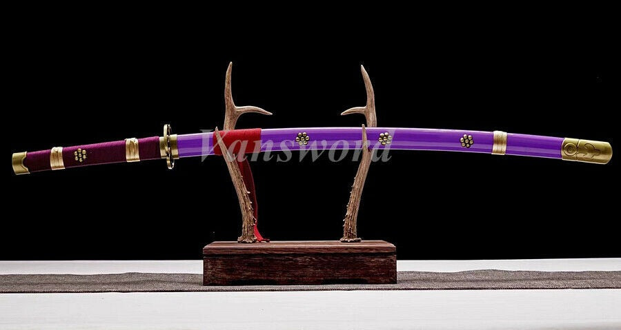 Handmade Japanese Samurai Sword Sandai Sword Anime Roronoa Zoro One Piece Sharp.