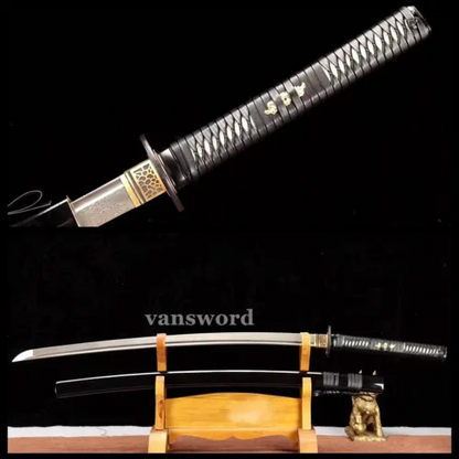 High Quality Damascus Katana Folded Steel Japanese Samurai Sword Sharp