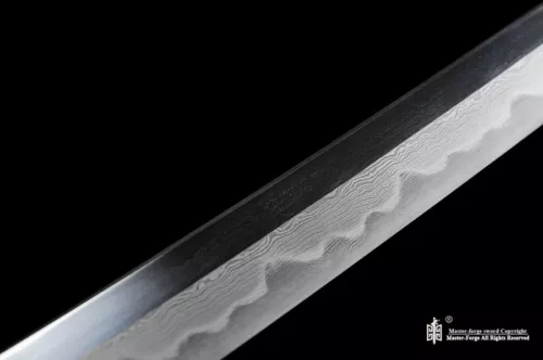 Japanese Samurai Katana Sword Clay tempered T10 Folded Steel sharp blade.