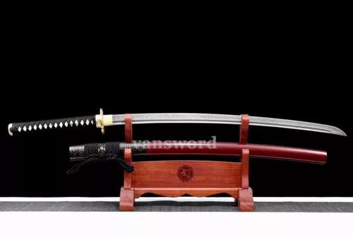 T10 Steel Clay Tempered Katana Samurai Sword Japanese High Quality Battle Ready